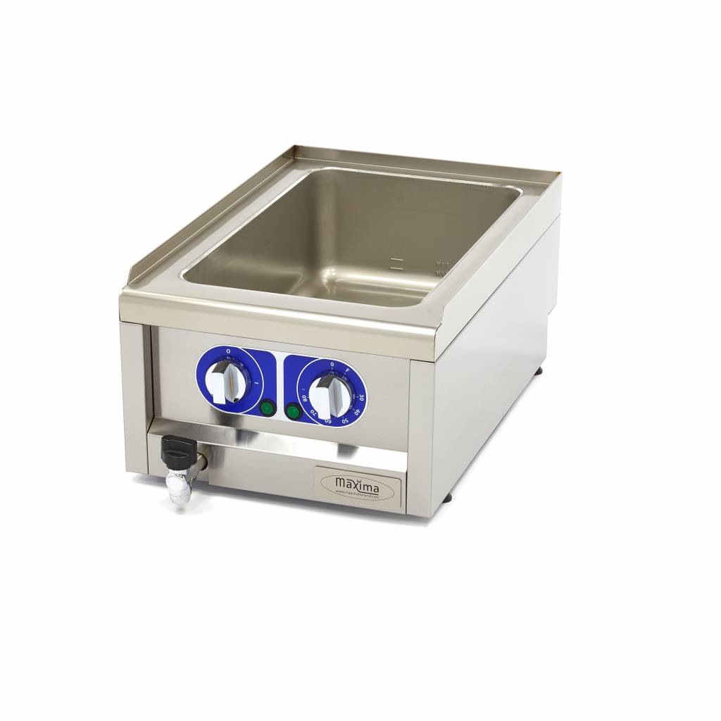 Bain Marie - Enkel enhet - 60cm - med avloppskran - El